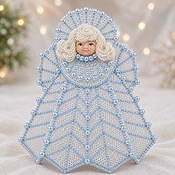 Plastic Canvas Angel Pattern- Christmas Angel with Plastic Canvas - Free Christmas Craft Instructions