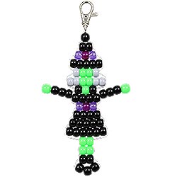 DIY Beaded Witch Crafts - Free Halloween Pony Bead Pattern